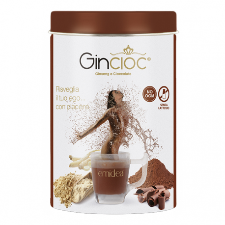 Caffè al Ginseng e Cioccolato -Gincioc barattolo 150 gr senza lattosio -  Emidea Shop